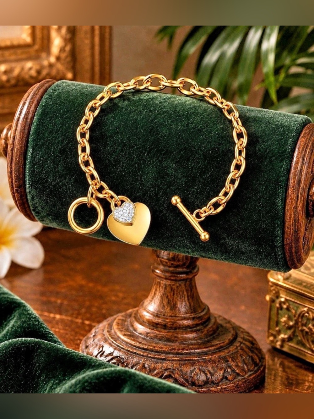 💎Sandaya Signature Premiun Collection-Yaras Gold Heart Bracelet Gold Heart Brace